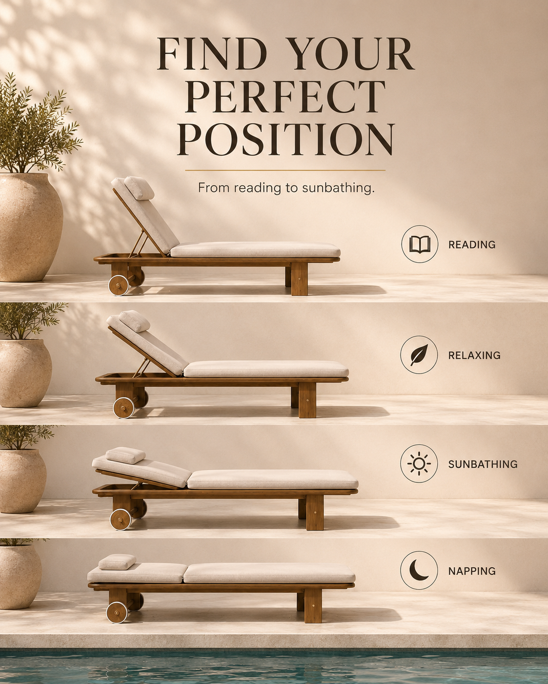 Mirae Riviera – Premium Acacia Sun Lounger - Image 4