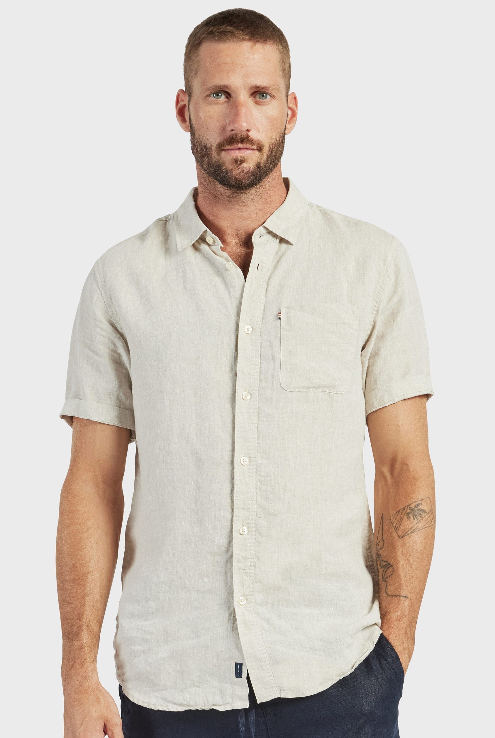 Hampton Linen S/S Shirt - Image 2